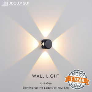 Joollysun Outdoor Wall Light Waterproof LED Wall Lamp Aluminum Wall Sconces for Modern Home Garden Lighting Corridor Courtyard Porch Decoration Lights