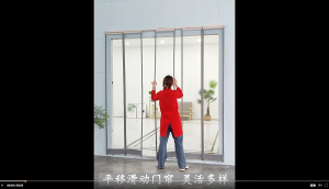 VCology -Tirai pintu magnetik dengan rel geser penahan angin dan menjaga hangat saat musim dingin tirai pintu AC untuk toko komersial dorong-tarik dan bisa dipindah tebal 3mm PVC transparan dengan magnet.