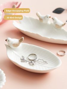 YOGEHOME | Nordic Creative Bird DIY Ceramic Jewelry Display Tray