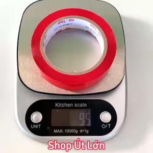 1 Cuộn băng keo màu đỏ OPP rộng 2.4cm dài 75 mét lõi giấy 3mm giá tại xưởng
