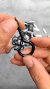 Sekrup Cantolan Pengait Gantungan Anti Jatuh Screw Hook Dengan Pengaman Set 10Pcs