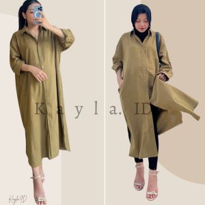 Oversize Dress - Shirt Dress - Linen Tunik - Oversize Tunik - Midi Dress Linen