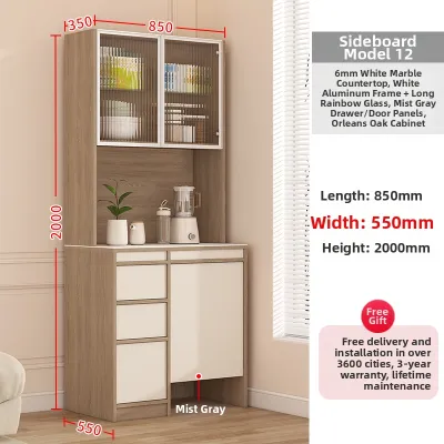 QIANGXIANG | Vintage Style Robot Vacuum Storage Cabinet