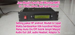 jam sholat masjid Auto tartil mp3 murottal adzan Tarhim ayat Quran Ceramah dll