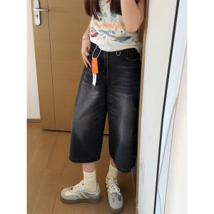 QIANCHANGNAAI | Retro High Waist Thin Summer Jean Shorts