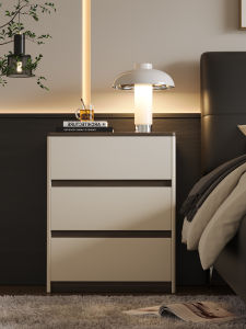 Modern Minimalist Varnish Nightstand Small
