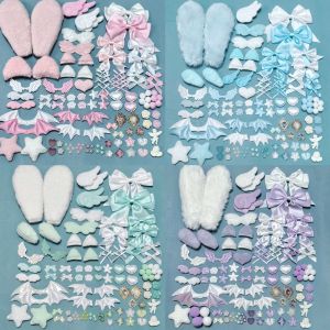 Cute Plush Fabric Art Jewelry Patch Hair Accessory Barrette Lace Card Holder Handmade Fan Handmade Small Items Handcraft Supplies