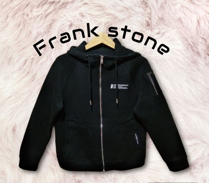 SOLD###FRANK STONE jaket hoodie hitam size S fit M Jaket Hoodie Scuba All  Seasons Jaket Hoodie Korea Gaya Korea Jaket Hoodie Long Sleeve - Lazada |  Lazada Indonesia