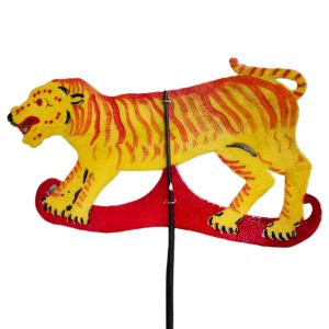 Wayang hewan - wayang kulit harimau - bahan kulit sapi asli - ukuran 30 cm