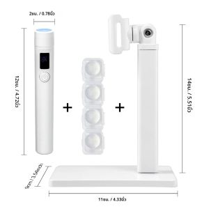 MINI Professional Nail Art UV ไฟ LED แบบชาร์จไฟได้เครื่องเป่าเล็บแบบพกพา LED Light ฐานรองรับสําหรับเล็บที่ถอดออกได้