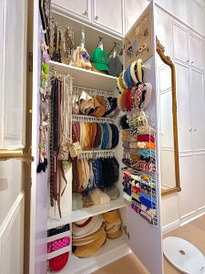 Wall-Mounted Hair Accessory Organizer Punch-Free Hairpins/Hairbands Headband Hair Circlip Rubber Band Childrens Jewelry Box Wall-Mounted Handy Gadget