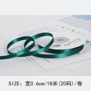 Ruy Băng Polyester Hai Mặt Scandinavia 6mm Cho Quấn Quanh Quà Tặng Cưới Ruy Băng Satin Ruy Băng Sợi Nhỏ Cho Đồ Thủ Công DIY