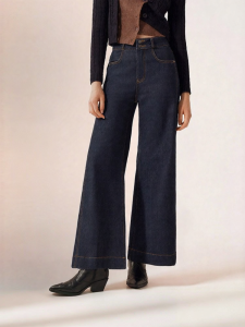 Semir | Quần Jeans Nữ Dáng Suông Phồng Cao Waisted