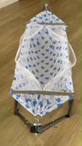 เปลไกวอัตโนมัติ ไซส์ M เปลมุ้งเด็ก ติดมอเตอร์ไกว VINANOI A100 ปลอดภัย แข็งแรง สบายแรงคุณแม่ ใช้งานง่าย กันยุงและแมลง100% รับประกันมอเตอร์ 1เดือน