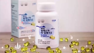 ATOMY Alaska E-Omega 3 Fish Oil 550mg×180capsule Contains EPA 、DHA and vitamin-E (99g)