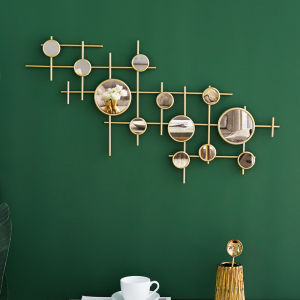 Nordic Wall Mirror Decoration Modern Creative Living Room Home Wall Hanging Room TV Sofa Background Wall Hanging Decoration