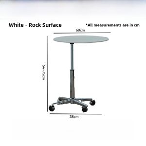 Nordic Style Adjustable Height round Elliptical Hole Stone Rock Plate Sofa Coffee Table Bedside Storage Corner Table Small Desk