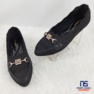 SEPATU WANITA FLATSHOES RAJUT IMPORT TERBARU COD BAYAR DITEMPAT SANDAL WANITA NAURA SHOES PMF067