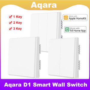 Aqara | Aqara D1 Wall Switch ZigBee Smart Wireless Key Light Remote Control Fire Wire With /NO Neutral Work With Xiaomi Mi Home Homekit