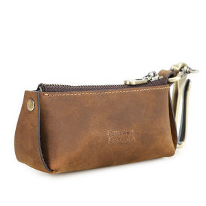 เคสกุญแจขนาดเล็กกระเป๋าใส่กุญแจรถยนต์หนังแท้จาก Contacts กระเป๋าจัดระเบียบที่ใส่กุญแจหนังวัวฟังก์ชั่น FRID กุญแจรถล็อคอิเล็กทรอนิกส์กระเป๋ากุญแจรถ