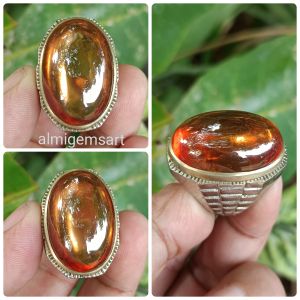 cincin permata brown topaz natural bangkok top Quality
