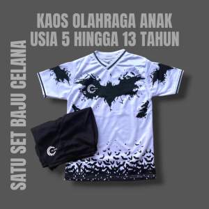 FREE CUSTOM NAMA NOPUNG BAJU BOLA ANAK USIA 5/13 TAHUN JERSEY FUTSAL JUNIOR KAOS SSB