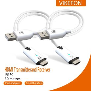 5.8G 1080P 30M Wireless HDMI-CompatibleVideo Audio Transmitter Receiver Extender Display Adapter Dongle For TV Box Monitor PC