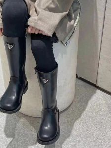 Girls Faux Suede High Top Boots Autumn Winter Plush Lined Zipper Closure Comfortable Rubber Sole Fashionable Children Boots