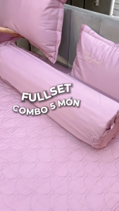 Bộ Chăn Ga Gối 5 Món Tencel Màu TONYBED Set Ga Gối Mền Tencel 60s - Mềm Mại Kháng Khuẩn Làm Mát
