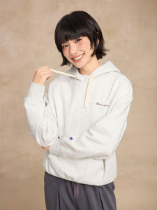 Champion | Hooded Fleece Embroidered Winter Sweatshirt