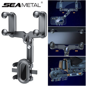 Stable Car Phone Holder 360 Rotating Car Mounts Adjustable Rearview Mirror Bracket for 4-7 Inch Car Cell Phone Bracket