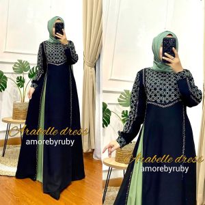 BAYAR DI TEMPAT/GAMIS MODERN/GAMIS MEWAH/GAMIS SWAROAKY ARABELLE/ORY AMORE BY RUBY