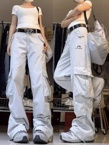 Quick Dry Casual Sportswear Pants for Women Spring Autumn American Hiphop Dancing Trousers Street Style Polyester Fiber