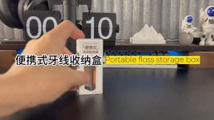 Automatic Dental Floss Storage Box With Mirror Bottom Floss Dispenser Dental Floss Organizer Case Cleaning Oral Hygiene