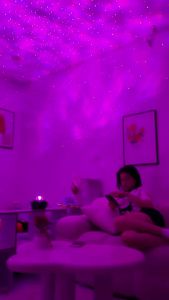 Đèn Cực Quang Starry Chiếu Bầu Trời Galaxy Đèn Kiêm Loa Bluetooth Điều Khiển Trang Trí Led Cực Quang Decor Phòng Ngủ