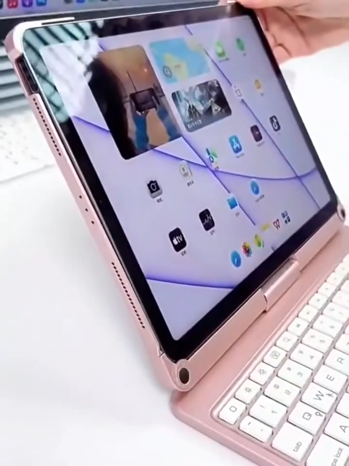 Wireless Keyboard with Touchpad 360 Rotating for IPad 7 8 9th 10.2 10 11th A16 Air 4 5 6 Air 7 8 M3 2025 M4 2026 Mini 6 7 Pro 11 13 M4 M5 2024 2025
