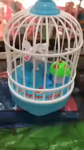 Mainan Anak Burung Berkicau Bernyanyi / Berkicau Dalam Sangkar / Suara Lampu Gerak Sensor Tepuk