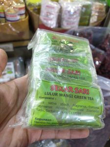 lulur Sekar sari hijau - lulur green tea - isi 10 - Sekar sari lulur hijau - care beauty