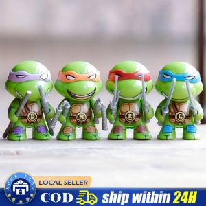 Mini Turtle Action Figure Cartoon Tartaruga Turtles Toys For Children Anime Figure Leo Raph Mikey Don Doll Birthday Gifts
