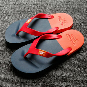 Thailand Rubbersoul Latex Soft Bottom Color Matching Flip Flops Mens Outwear Non-Slip Net Red Couple Vietnam Beach Shoes