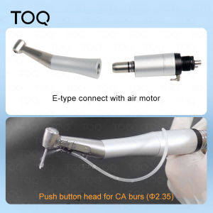 Dental FX 1:1 Slow Speed Contra Angle Air Turbine External Push Button Outer Water Way Dentist Tool Metal Stell E Type Coupler D