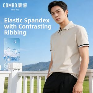 Men Polo Shirt Cooling Comfort Knit