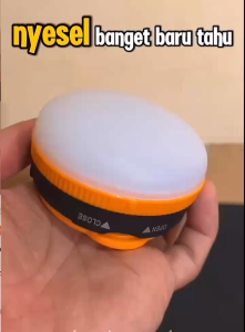 Lampu Tenda Camping Gunung Outdoor Model Bakpao Gantung Emergency Lamp