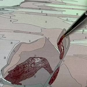 20x20cm Child Painting Paint by Numbers Scenery Oil paint with frame Decorative hanging picture 装饰画