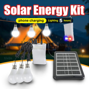 2025 USB Rechargeable LED Emergency Lights Solar Panel Outdoor Portable Lanterns Hanging Camping Energy Saving Bulb Garden Tent