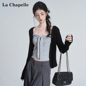 La Chapelle | Sunscreen Lightweight Dot Bow Tie Sleeveless Top