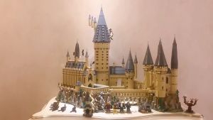 Compatible with LEGO building blocks Hogwarts Magic Castle building sets boy gift puzzle assembly