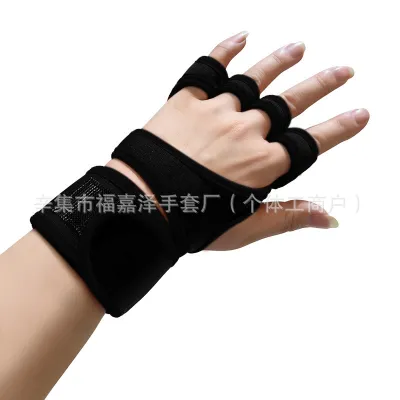 Fitness Gloves Half-Finger Wrist Protection Gym Strength Training Dumbbell Barbell Weight Lifting Gloves Mens Womens