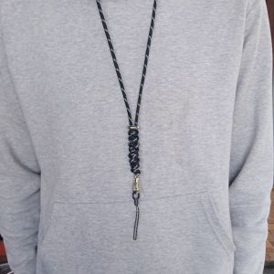 Lanyard HP Paracord Premium adjustable kalung gantungan with stainless steel ethnic touch & end stopper
