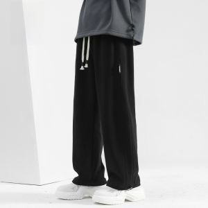 ROMON | Loose Straight Leg Mens Sweatpants Romon Brand Spring Autumn New Style Wide Leg Casual Sports Long Trousers In Beige Color